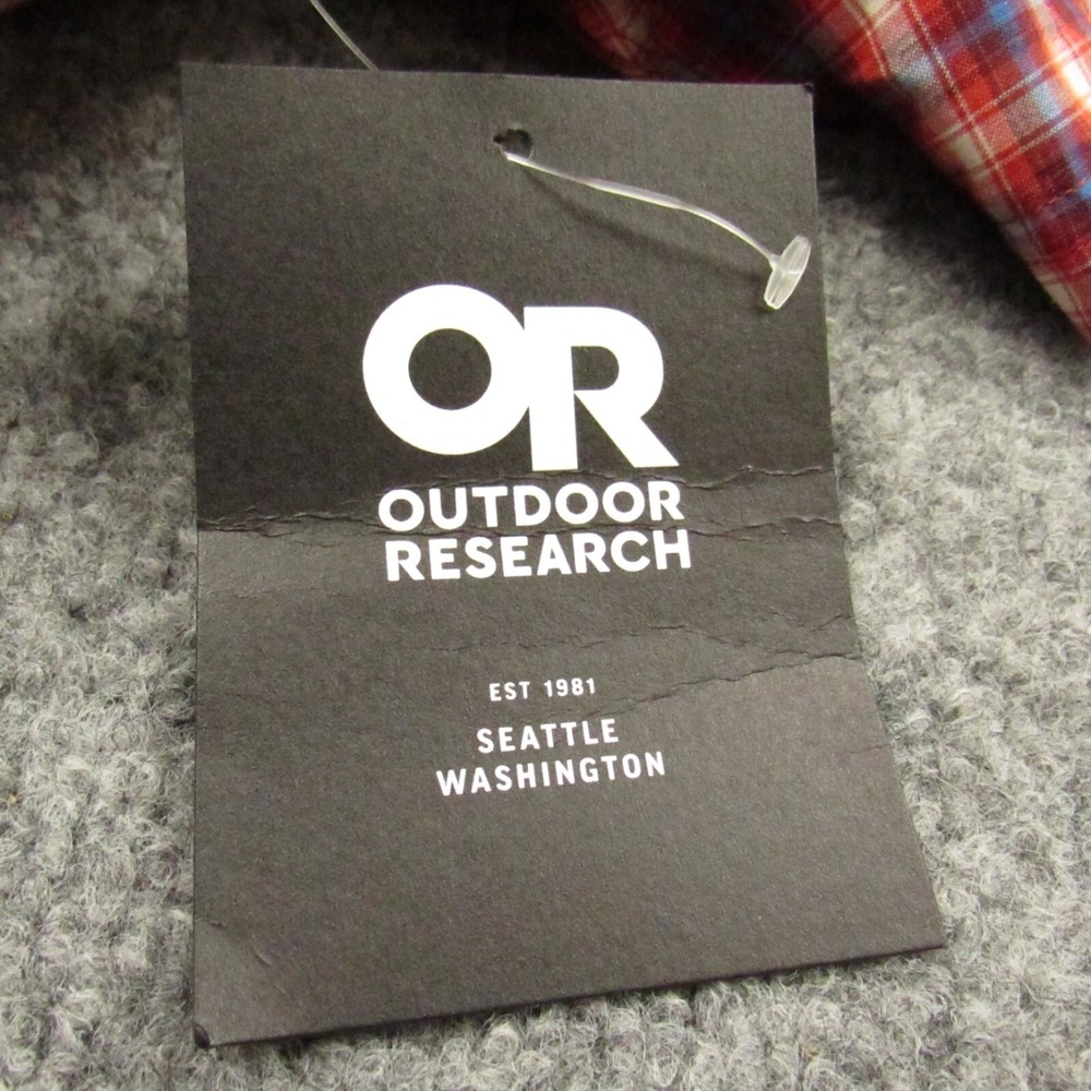 Outdoor Research Shirt Mens Extra Large XL Seapine Cranberry Plaid Short Sleeve‎ - Picture 11 of 16